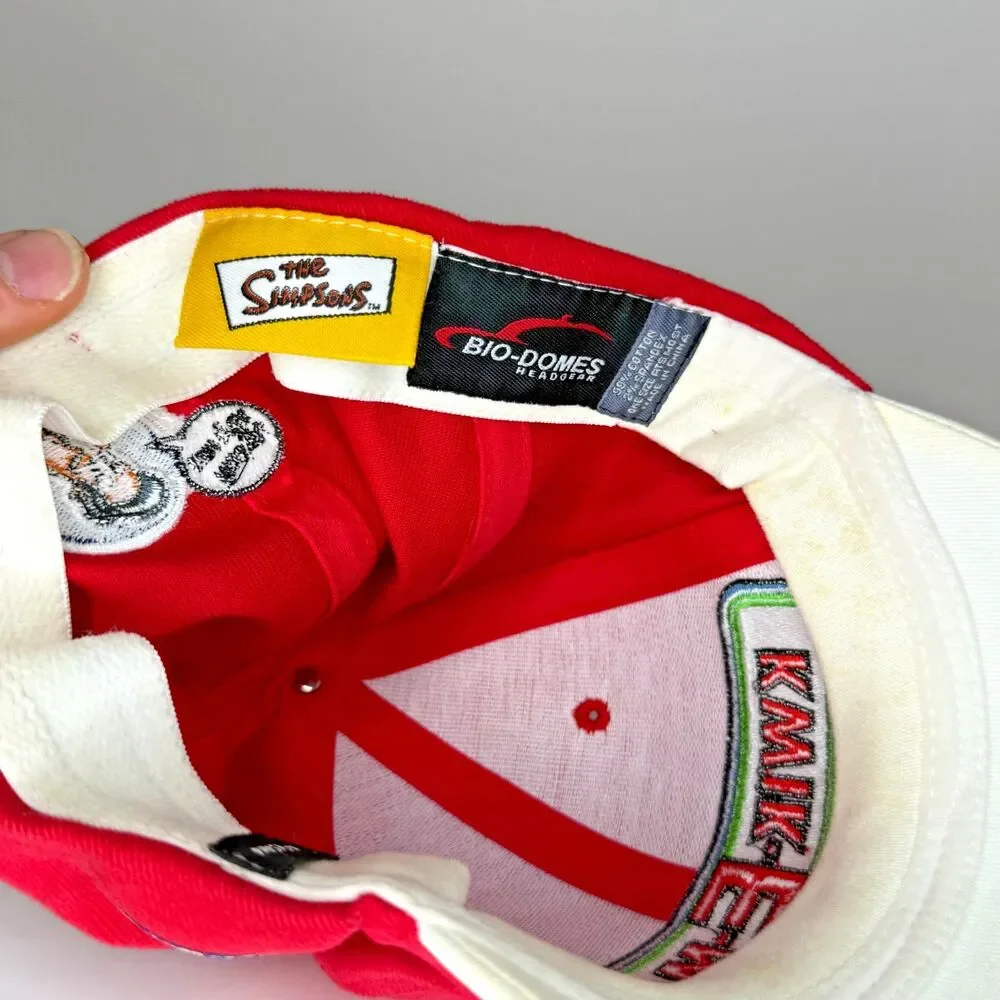The Simpsons Kwik E Mart Apu Nahasapeemapetilon Strapback Hat NWT Cap